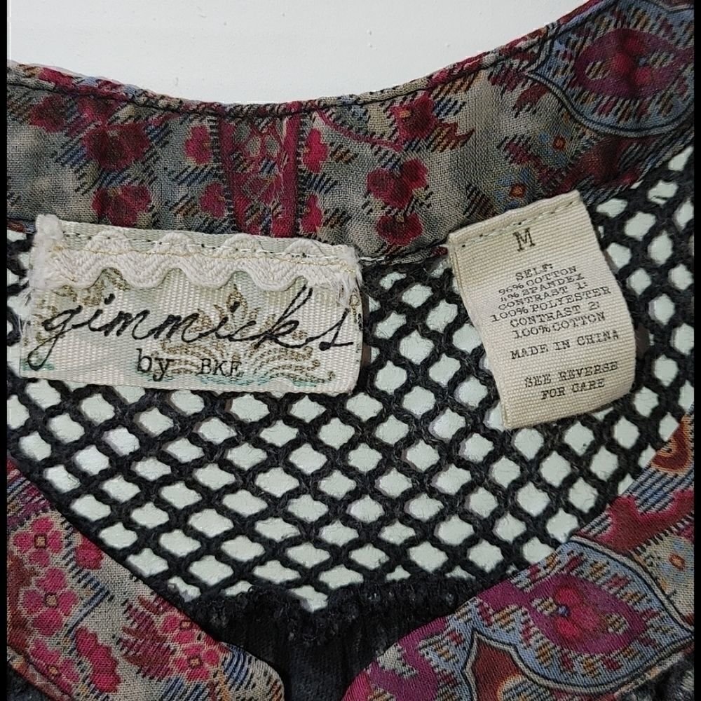 BUCKLE BKE GIMMICKS brand Ladies Medium Stone Wash Black, Paisley& lace - Picture 2 of 9